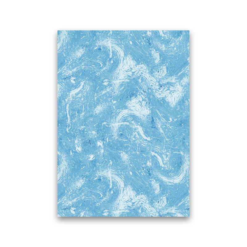 Abstract Dripping Painting Blue Abstract Art Print by Ninola Design Print Only