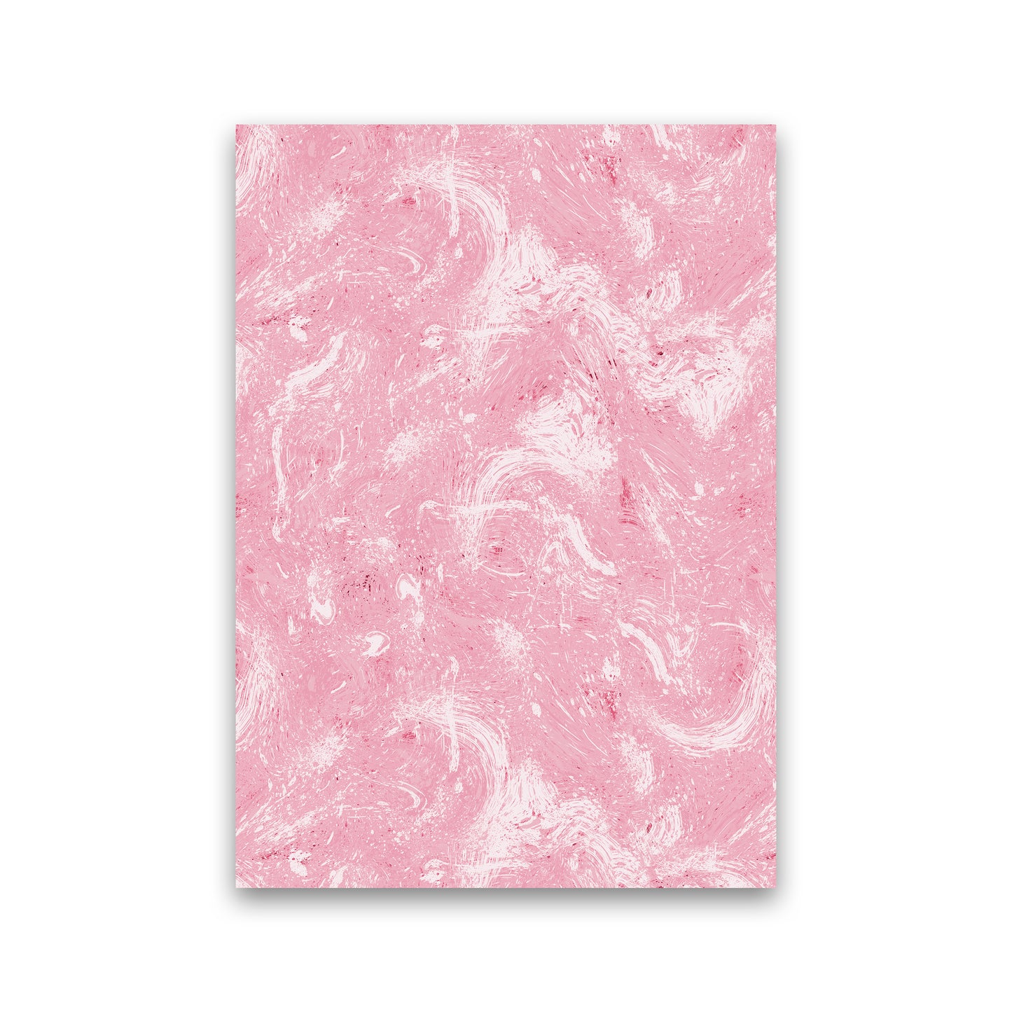Abstract Dripping Painting Pink Abstract Art Print by Ninola Design Print Only