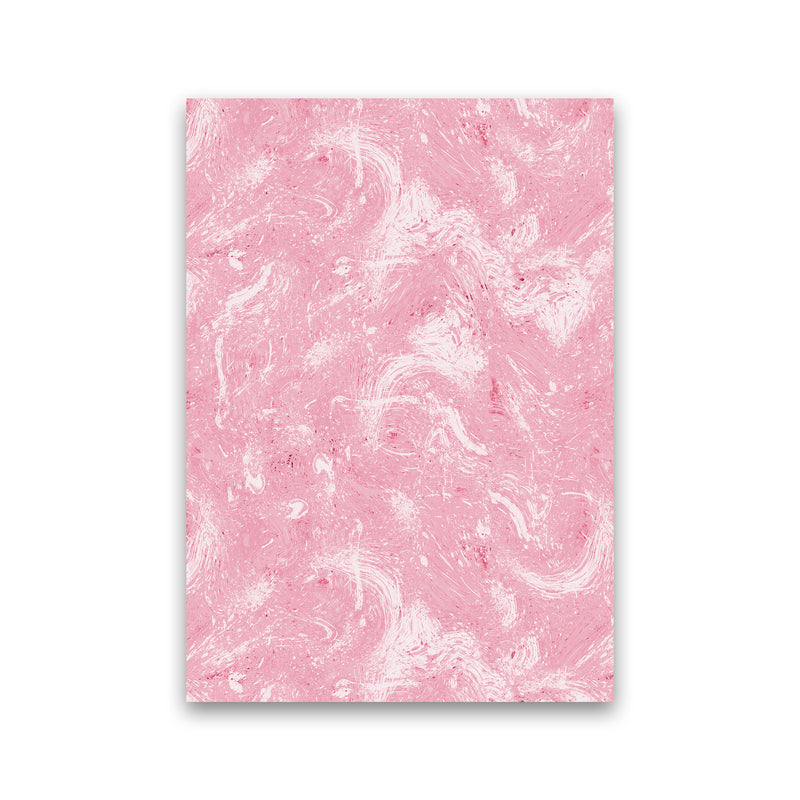 Abstract Dripping Painting Pink Abstract Art Print by Ninola Design Print Only
