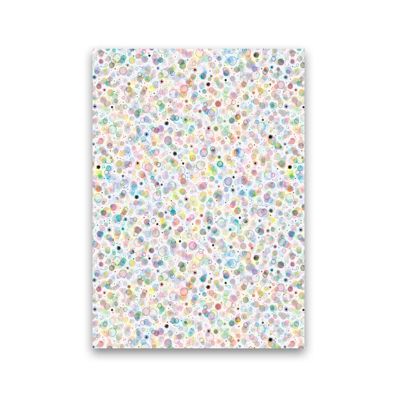 Cosmic Bubbles Multicolored Abstract Art Print by Ninola Design Print Only
