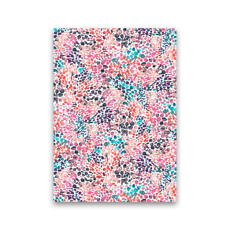 Speckled Watercolor Pink Abstract Art Print by Ninola Design Print Only