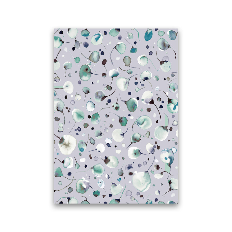 Flying Seeds Ice Winter Abstract Art Print by Ninola Design Print Only