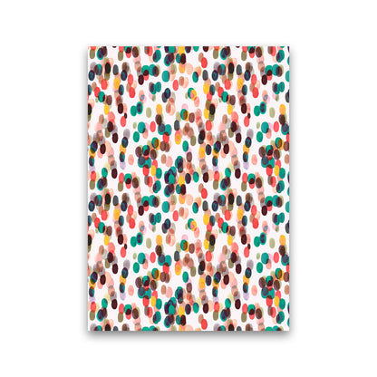 Relaxing Tropical Dots Abstract Art Print by Ninola Design Print Only