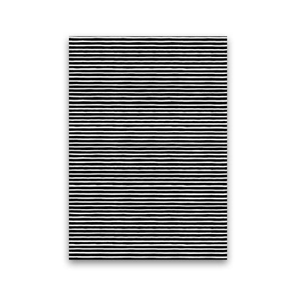 Marker Black Stripes Abstract Art Print by Ninola Design Print Only