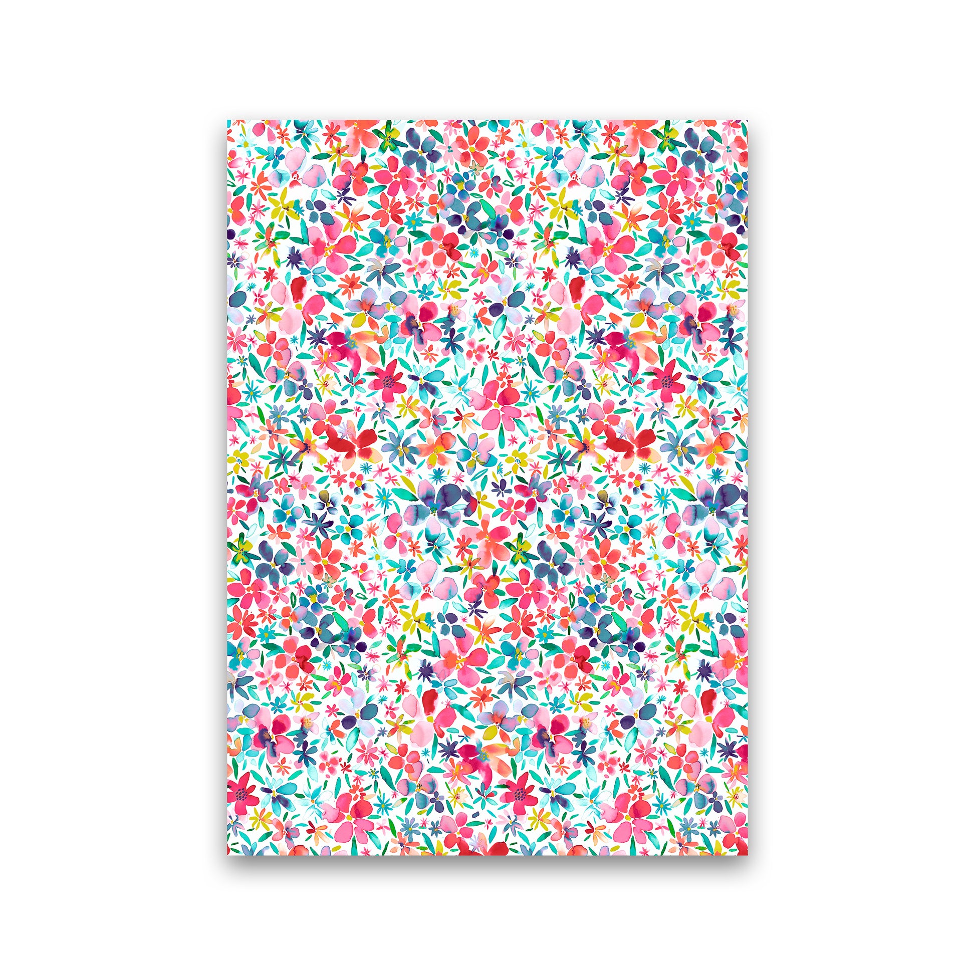 Colorful Petals Abstract Art Print by Ninola Design Print Only