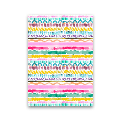 Garlands Tribal Abstract Art Print by Ninola Design Print Only