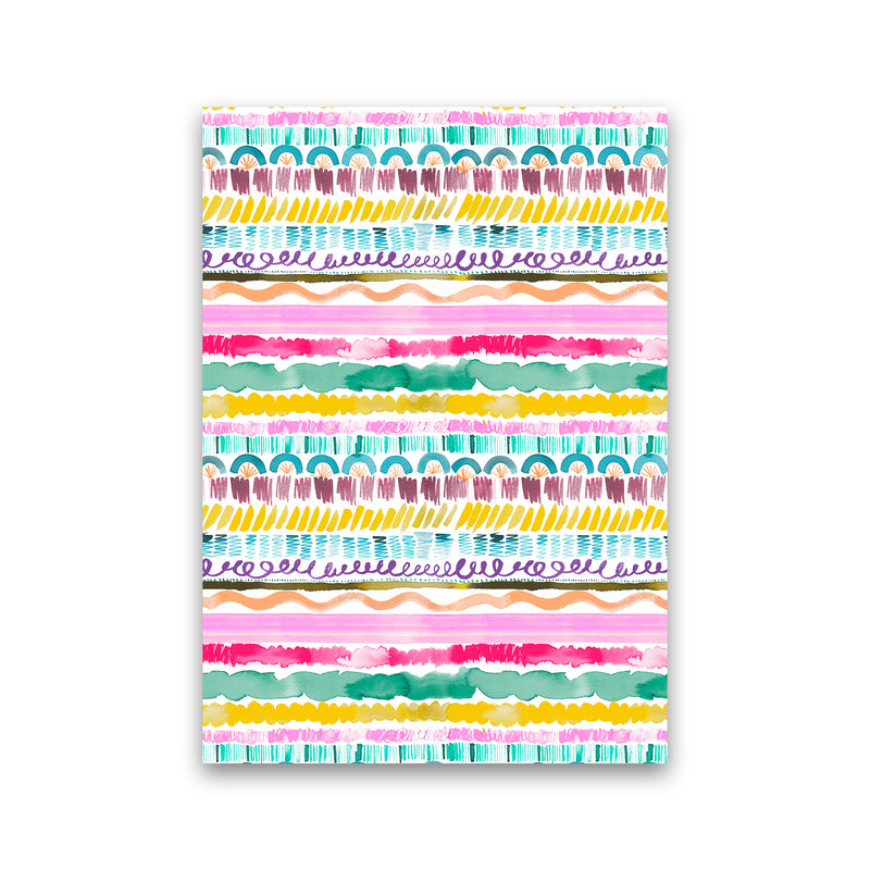 Garlands Tribal Abstract Art Print by Ninola Design Print Only