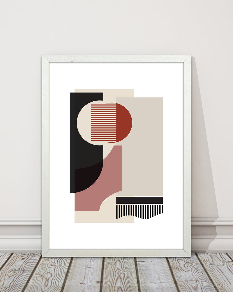 Rose grey Abstract Art Print by Nordic Creators
