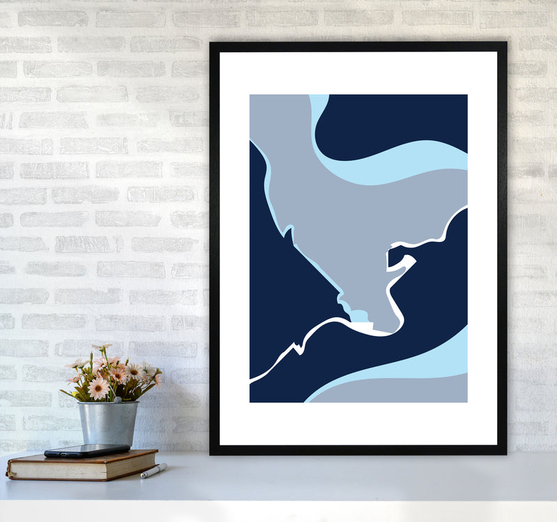 Abstract 3 Modern Contemporary Art Print by Nordic Creators A1 White Frame
