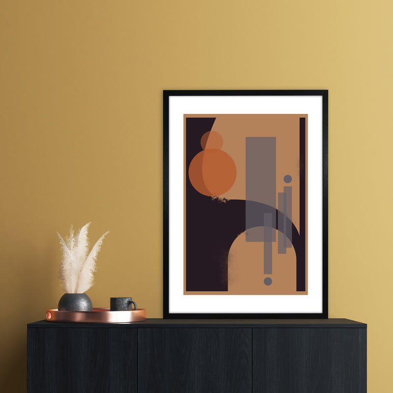 Geometric Abstract Art Print by Nordic Creators A1 White Frame