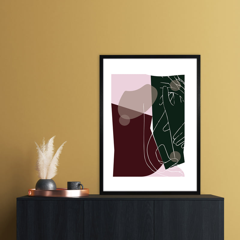 Modern Art I Abstract Art Print by Nordic Creators A1 White Frame
