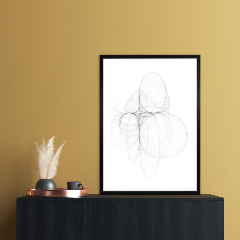 Tornadoes II Abstract Art Print by Nordic Creators A1 White Frame