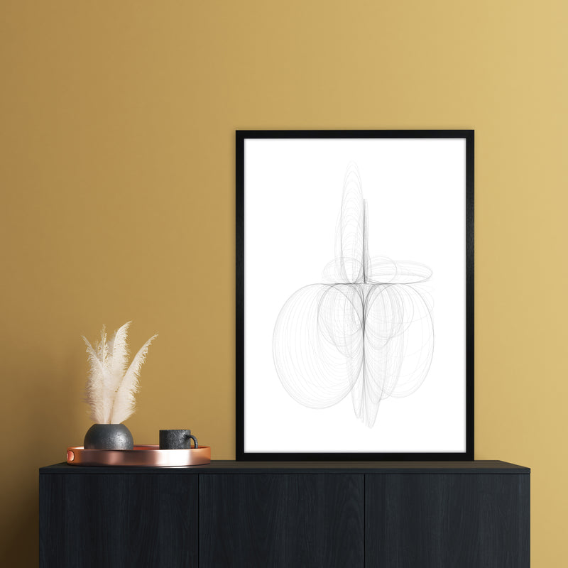 Tornadoes III Abstract Art Print by Nordic Creators A1 White Frame