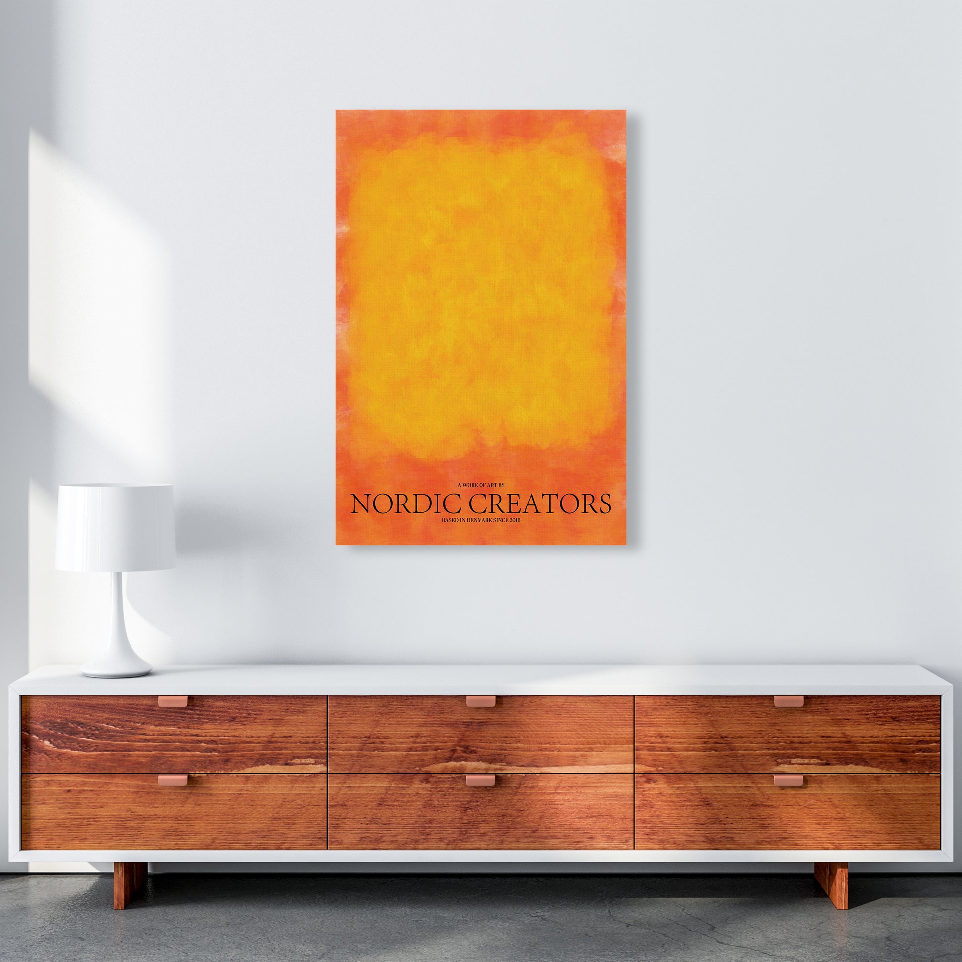 Color Block Abstract Art Print by Nordic Creators A1 Canvas