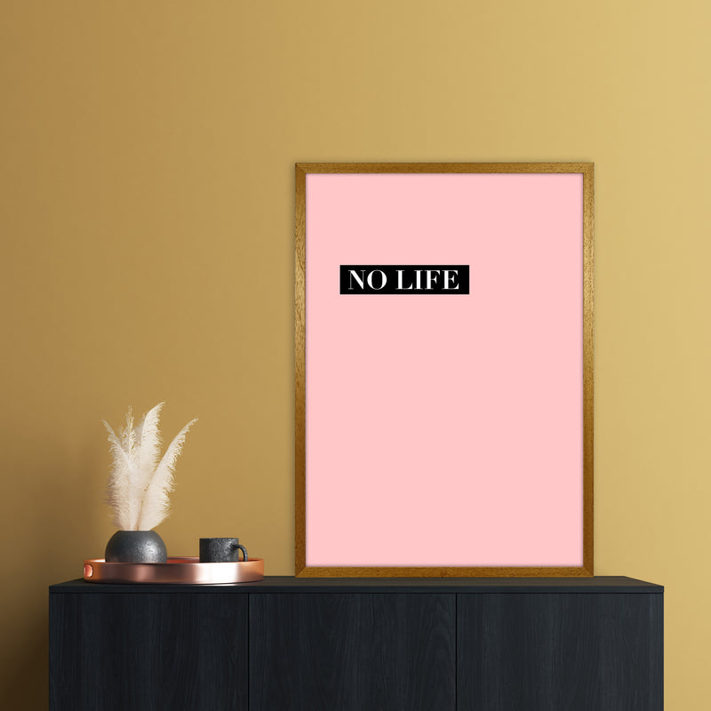 NO LIFE Abstract Art Print by Nordic Creators A1 Print Only