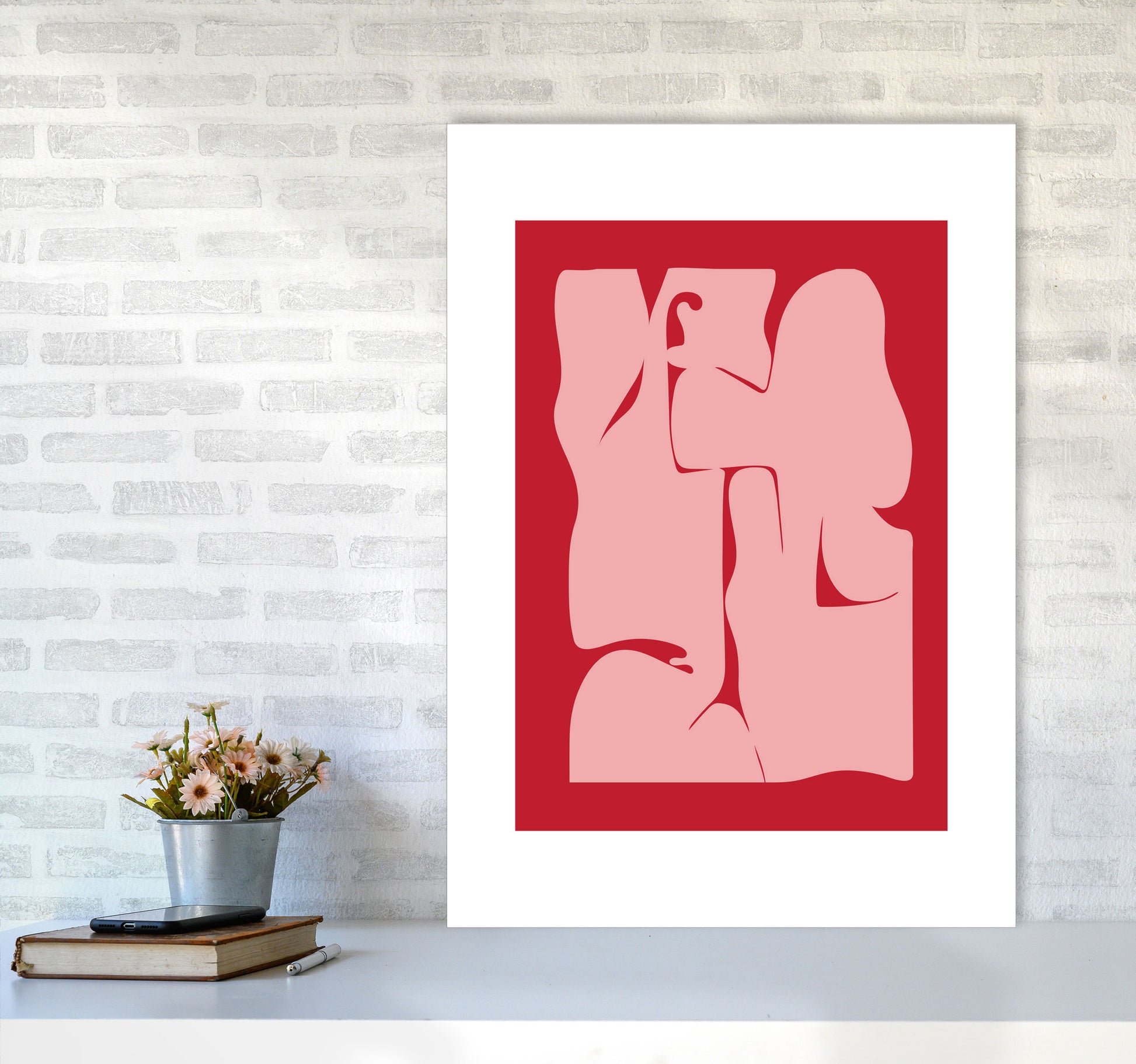 Abstract  Art Print by Nordic Creators A1 Black Frame
