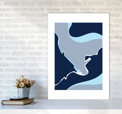 Abstract 3 Modern Contemporary Art Print by Nordic Creators A1 Black Frame