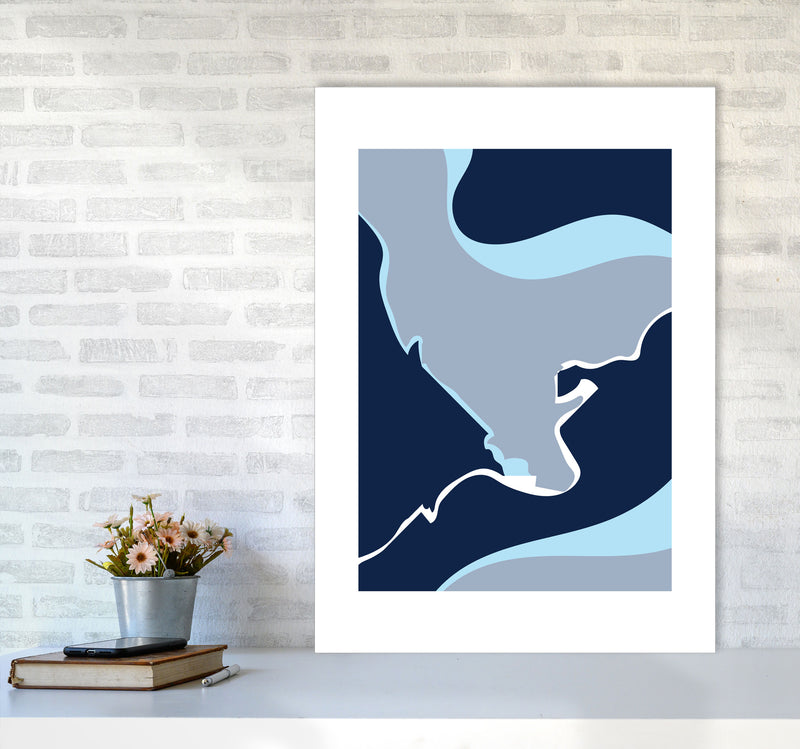 Abstract 3 Modern Contemporary Art Print by Nordic Creators A1 Black Frame