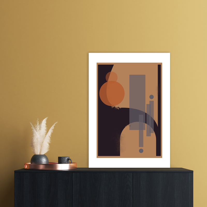 Geometric Abstract Art Print by Nordic Creators A1 Black Frame