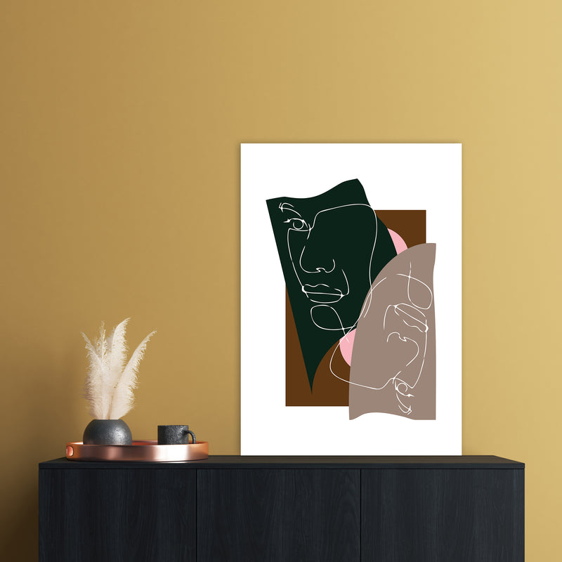 Modern Art III Abstract Art Print by Nordic Creators A1 Black Frame