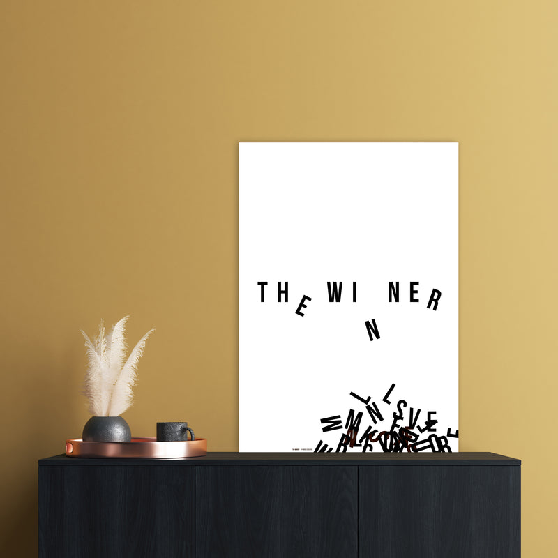 PJ-836-11 The winner Abstract Art Print by Nordic Creators A1 Black Frame