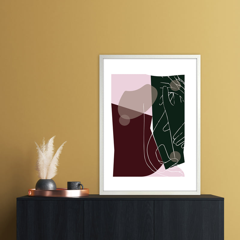 Modern Art I Abstract Art Print by Nordic Creators A1 Oak Frame