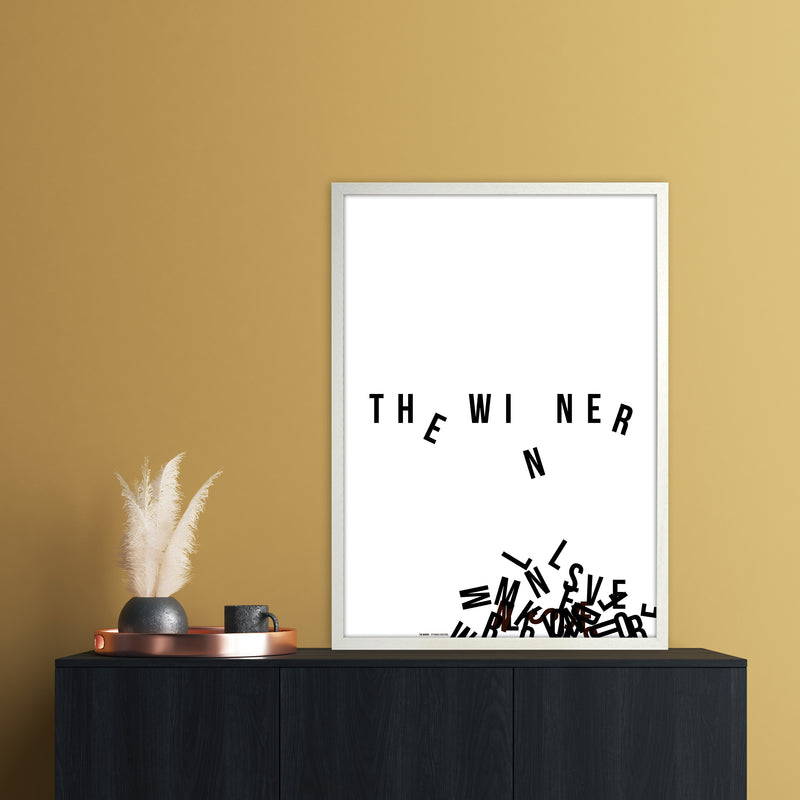 PJ-836-11 The winner Abstract Art Print by Nordic Creators A1 Oak Frame