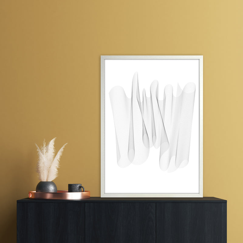 Sculpture II Abstract Art Print by Nordic Creators A1 Oak Frame