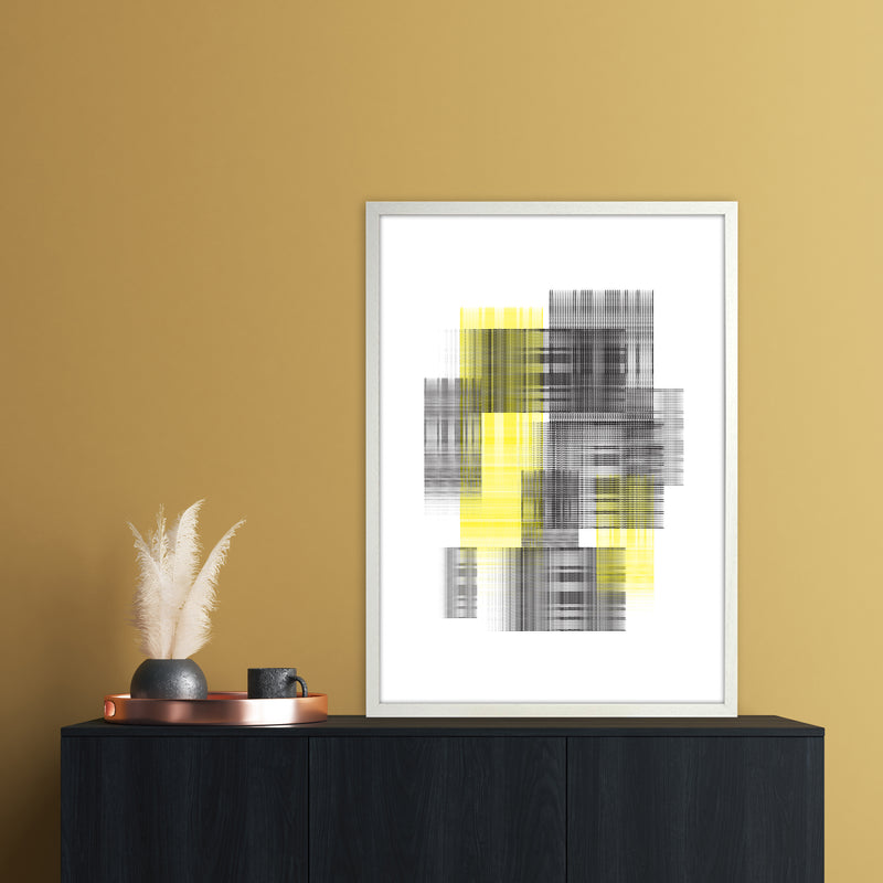 Splash 2 Abstract Art Print by Nordic Creators A1 Oak Frame