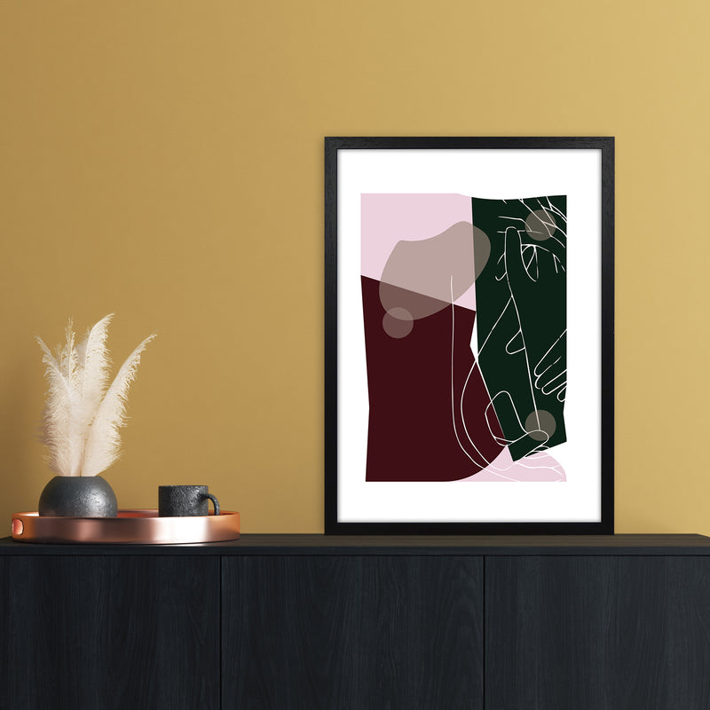Modern Art I Abstract Art Print by Nordic Creators A2 White Frame