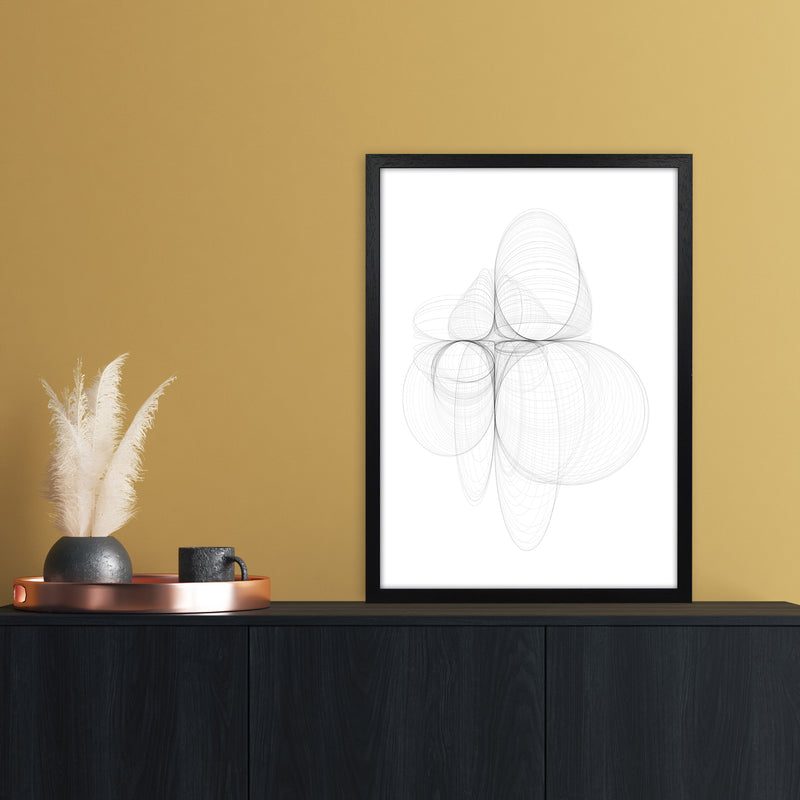 Tornadoes II Abstract Art Print by Nordic Creators A2 White Frame
