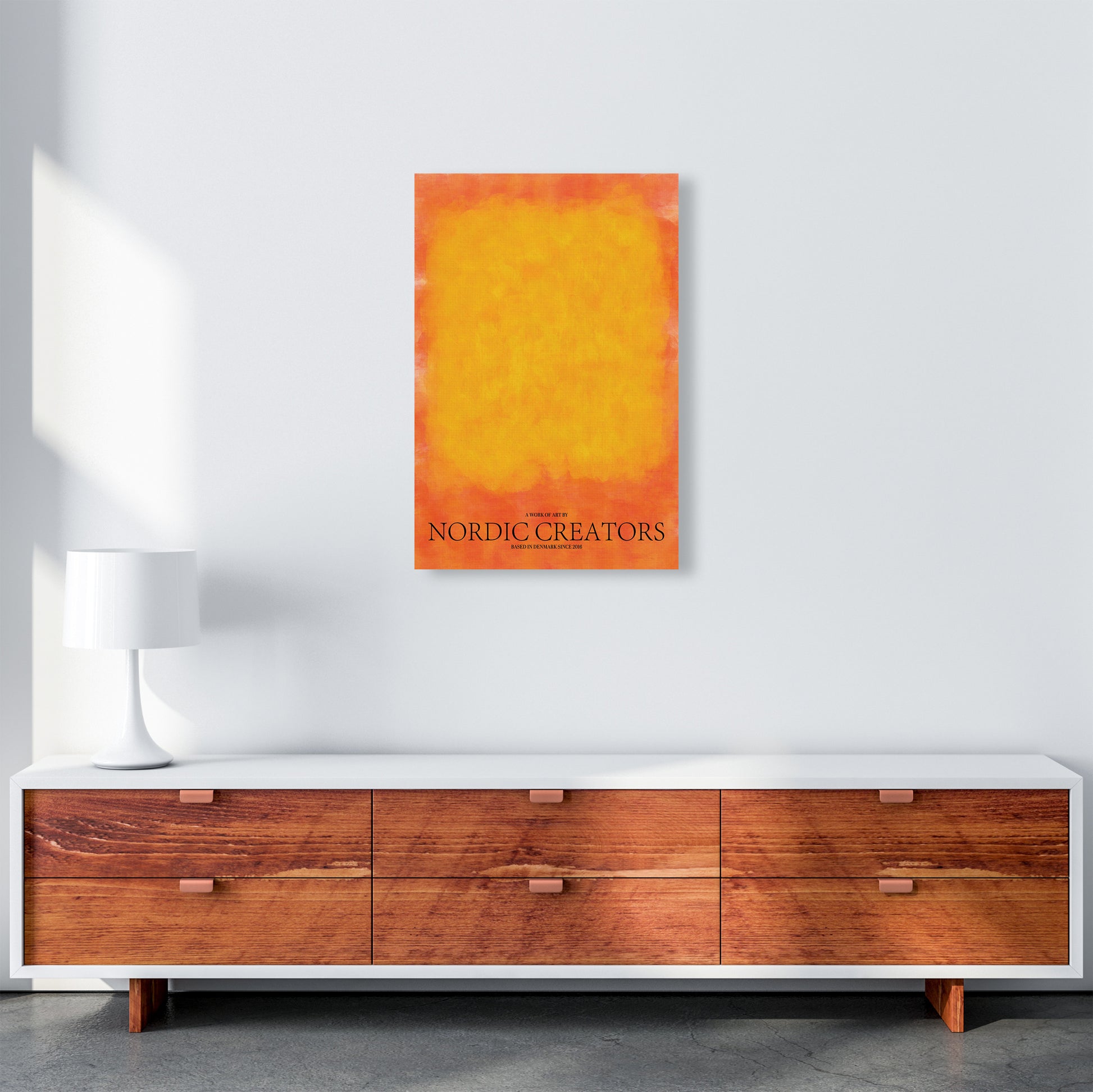 Color Block Abstract Art Print by Nordic Creators A2 Canvas
