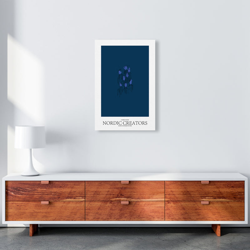 I'm blue Abstract Art Print by Nordic Creators A2 Canvas