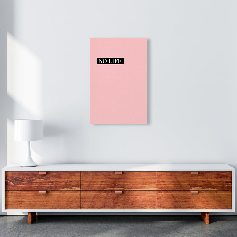 NO LIFE Abstract Art Print by Nordic Creators A2 Canvas