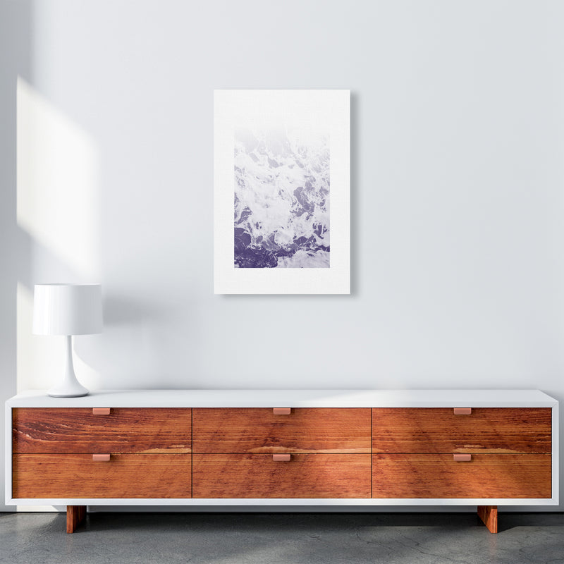 Purple Ocean Abstract Art Print by Nordic Creators A2 Canvas