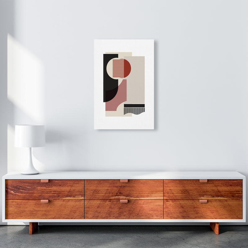 Rose grey Abstract Art Print by Nordic Creators A2 Canvas