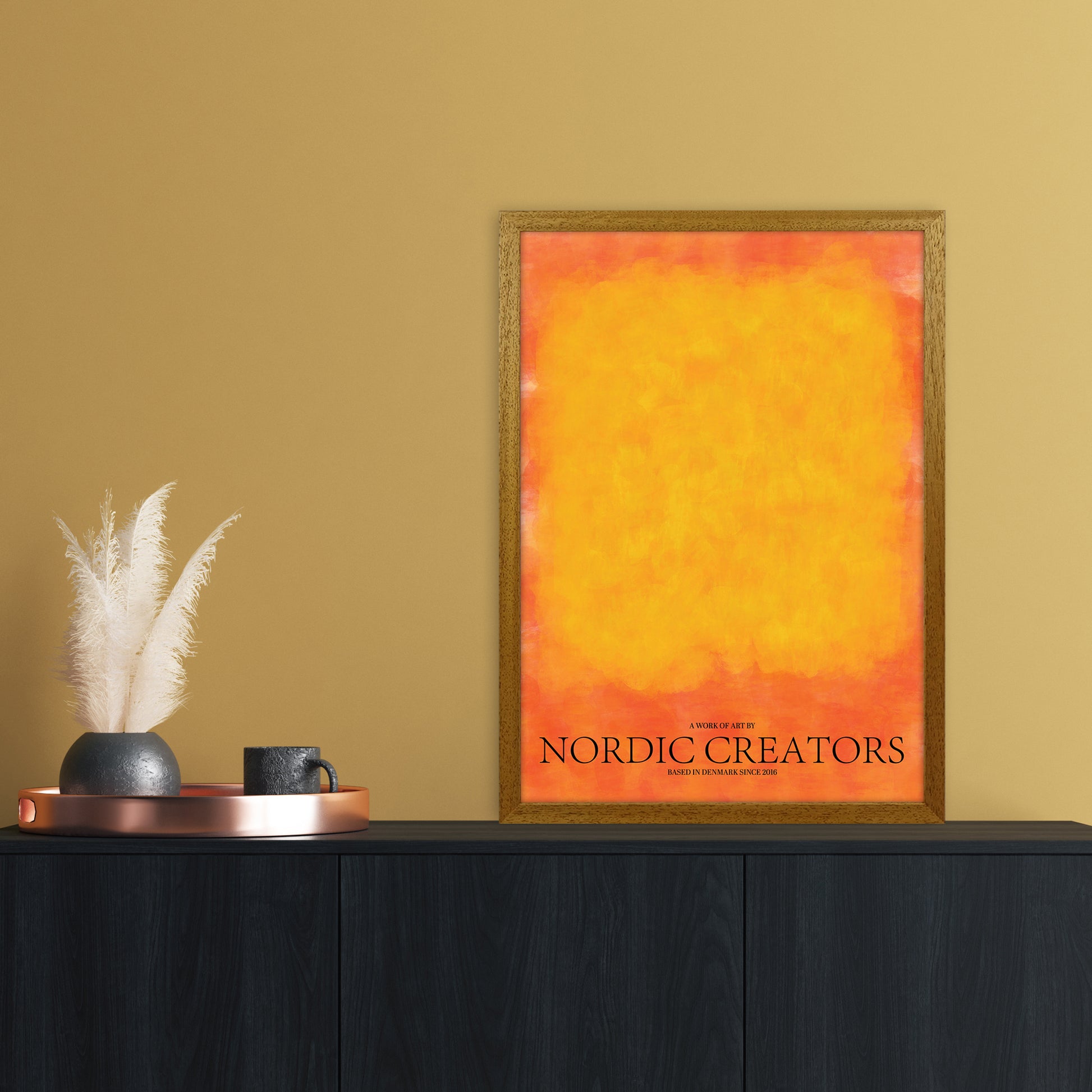 Color Block Abstract Art Print by Nordic Creators A2 Print Only