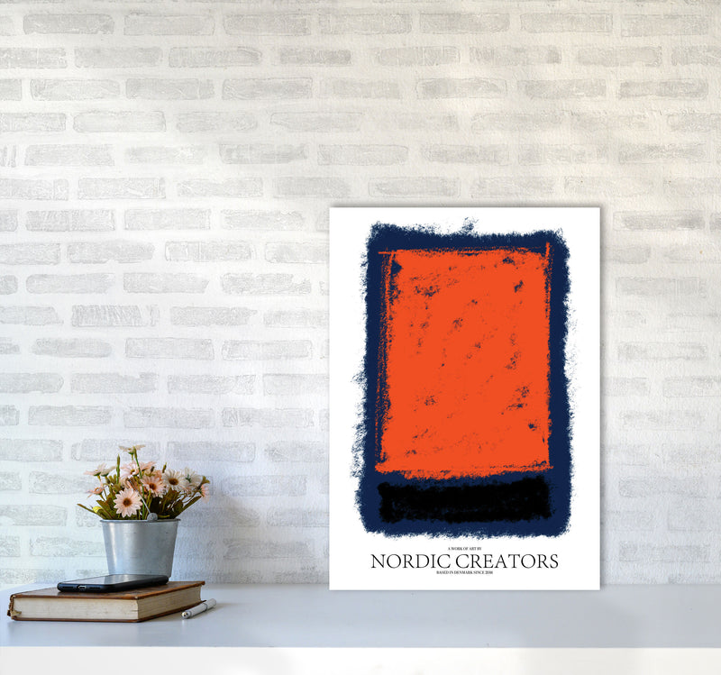 Abstract 4 Modern Contemporary Art Print by Nordic Creators A2 Black Frame