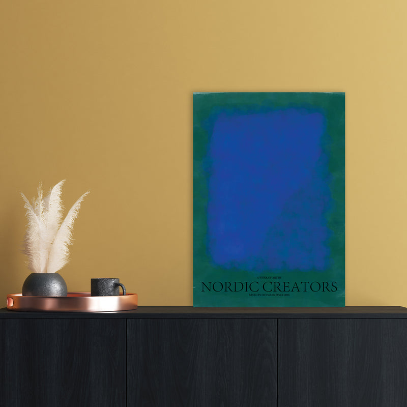 Color Block 2 Abstract Art Print by Nordic Creators A2 Black Frame