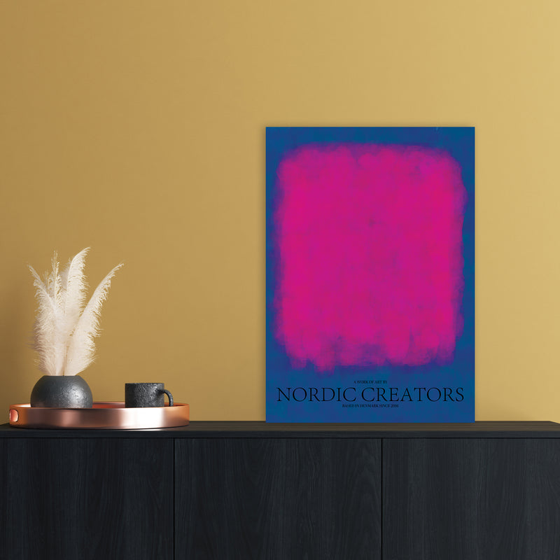 Color Block 3 Abstract Art Print by Nordic Creators A2 Black Frame