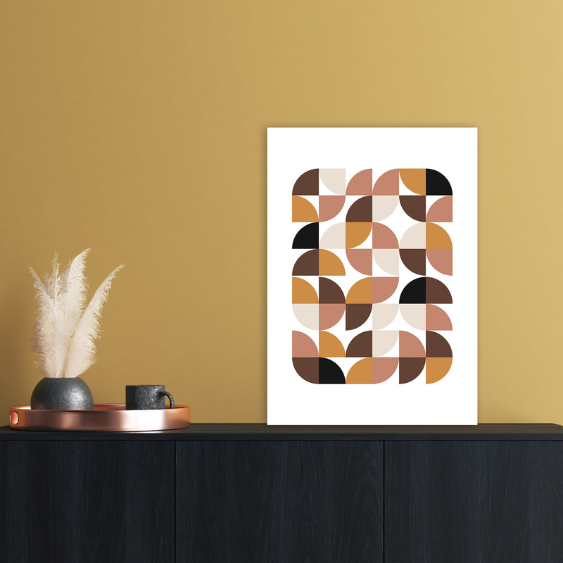 Geometric I Abstract Art Print by Nordic Creators A2 Black Frame