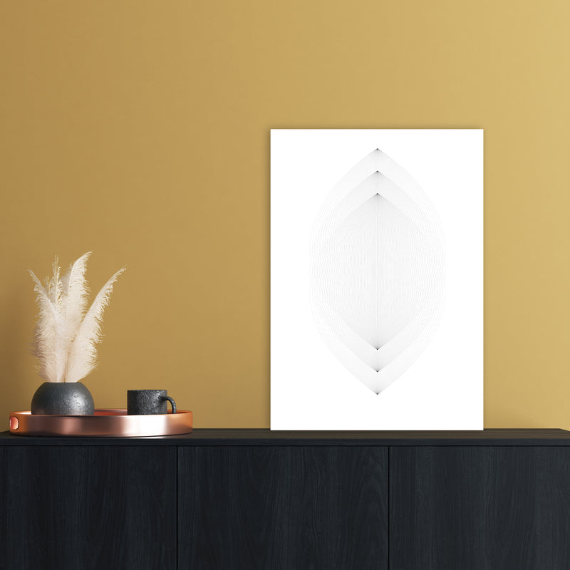 Leaves Abstract Art Print by Nordic Creators A2 Black Frame