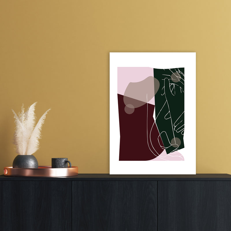 Modern Art I Abstract Art Print by Nordic Creators A2 Black Frame