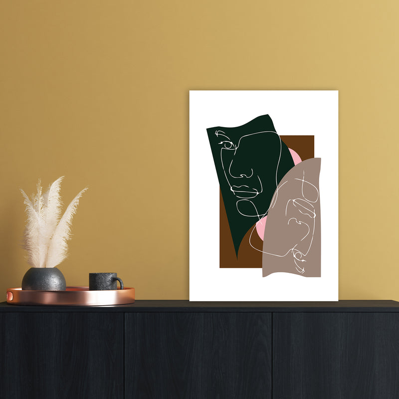 Modern Art III Abstract Art Print by Nordic Creators A2 Black Frame