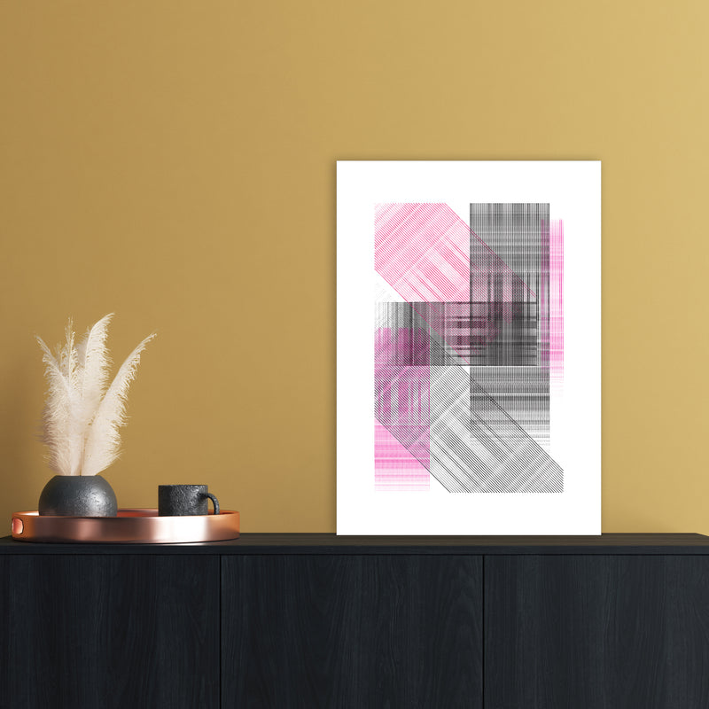Splash Abstract Art Print by Nordic Creators A2 Black Frame