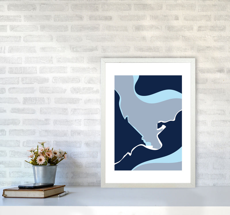 Abstract 3 Modern Contemporary Art Print by Nordic Creators A2 Oak Frame