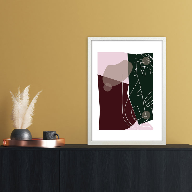 Modern Art I Abstract Art Print by Nordic Creators A2 Oak Frame