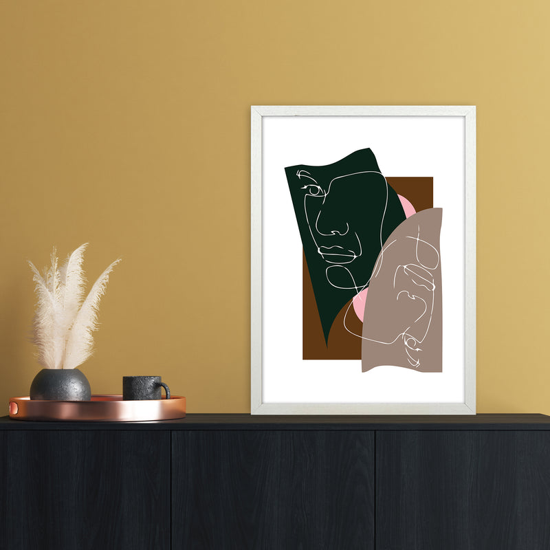 Modern Art III Abstract Art Print by Nordic Creators A2 Oak Frame