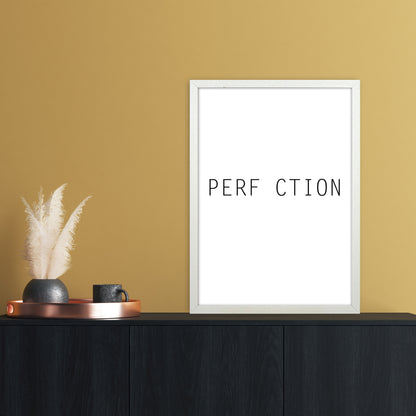 Perfection Abstract Art Print by Nordic Creators A2 Oak Frame