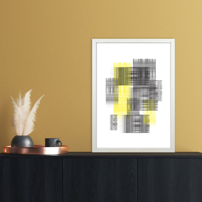 Splash 2 Abstract Art Print by Nordic Creators A2 Oak Frame